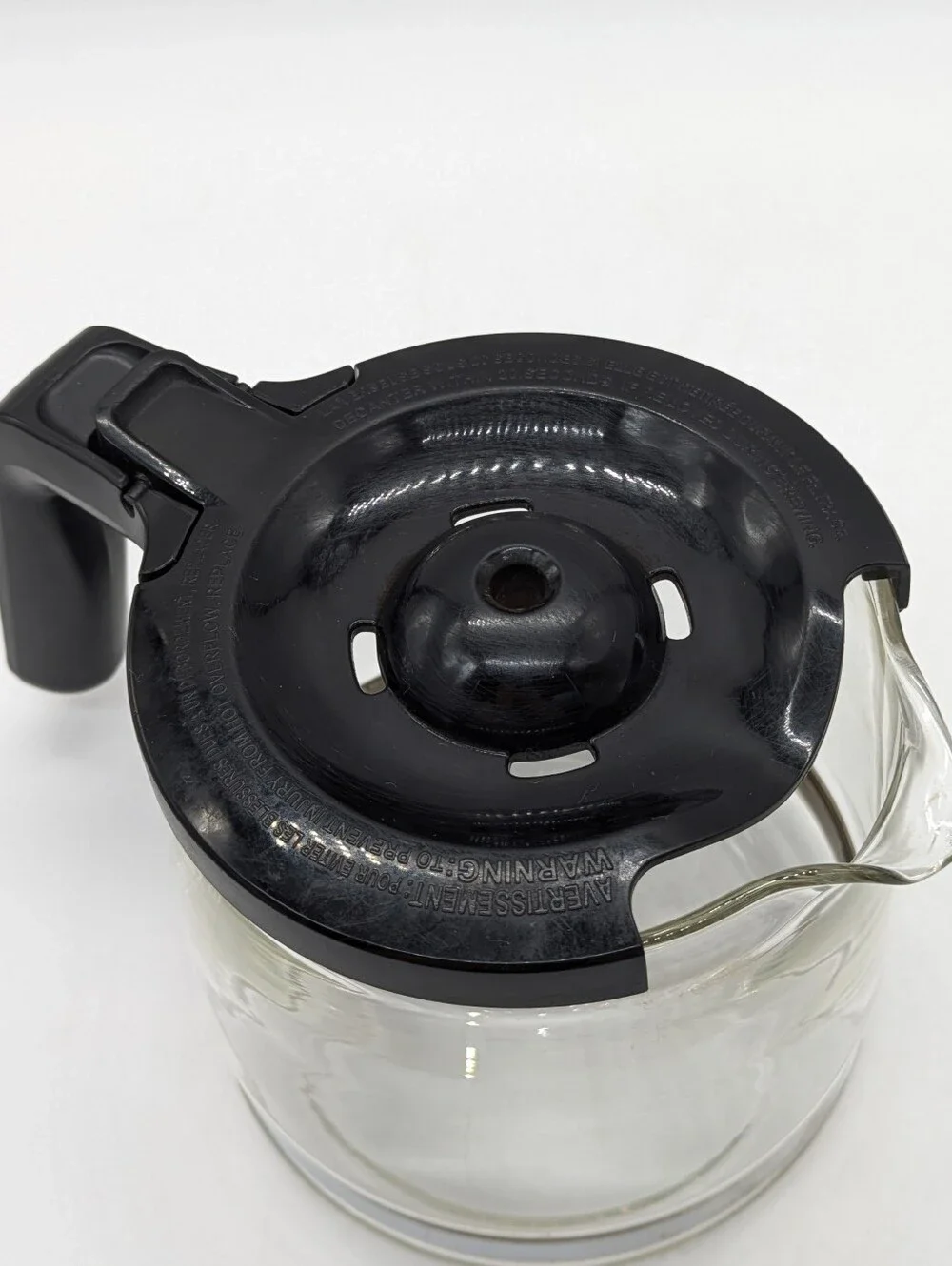 Mr. Coffee carafe save smoke